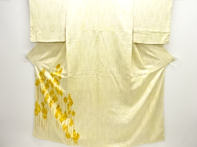 作家物　樹木模様付け下げ訪問着